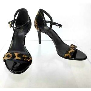 Michael Kors calf haired strappy heels sz 5.5